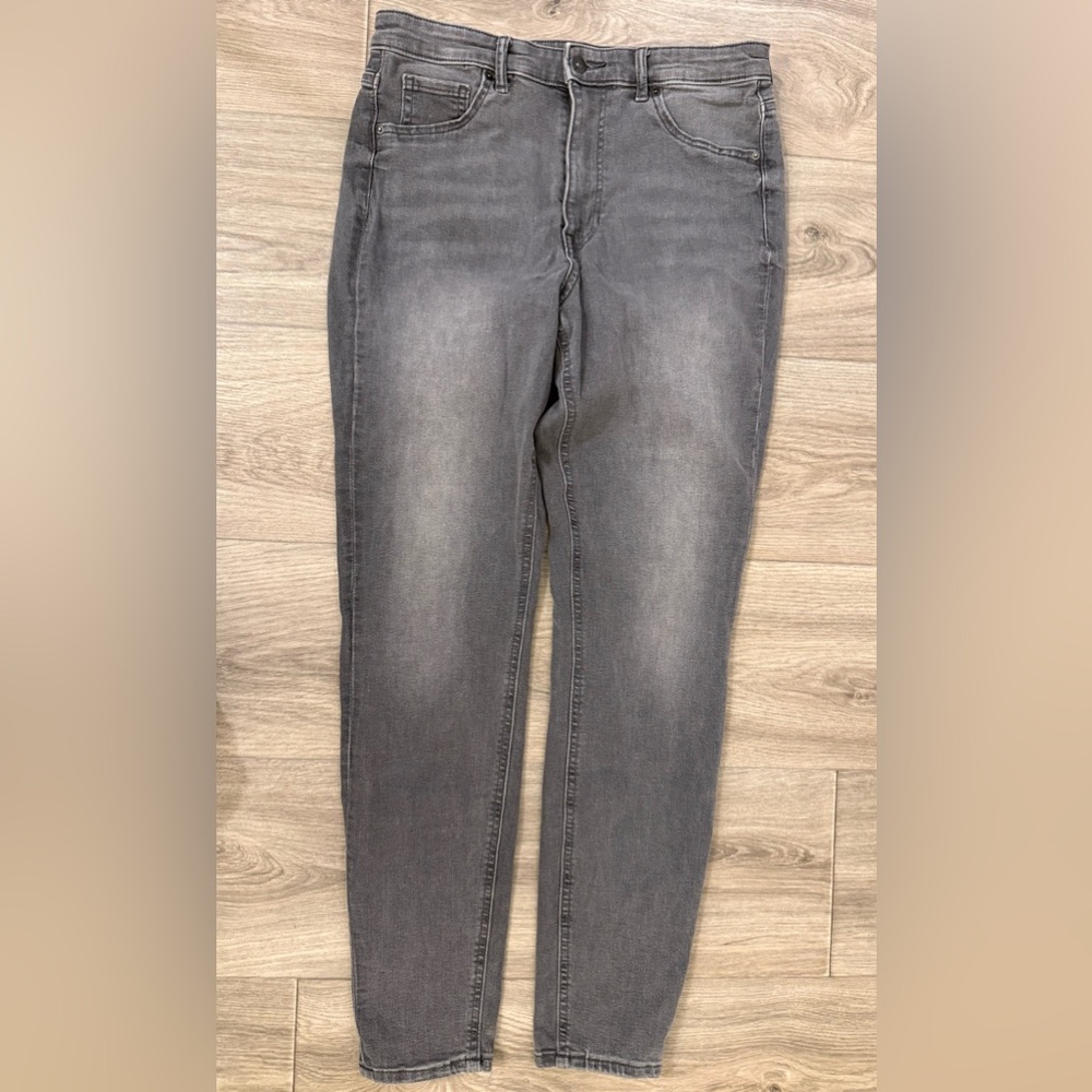 H&M Curvy Ultra High Waist Ankle Jeggings – Gray Denim – Women’s 10